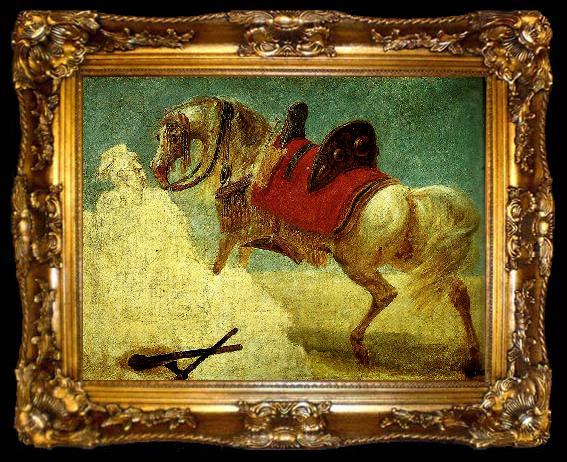 framed  Baron Antoine-Jean Gros cheval arabe, ta009-2